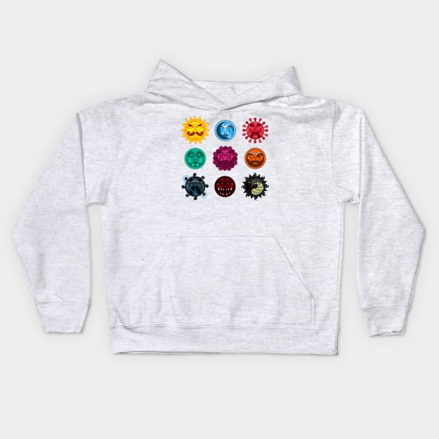 Astrology Kids Hoodie by artofkarthik